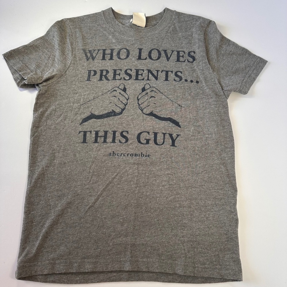 Abercrombie Kids XL Who Loves Presents This Guy Graphic Tee T-Shirt